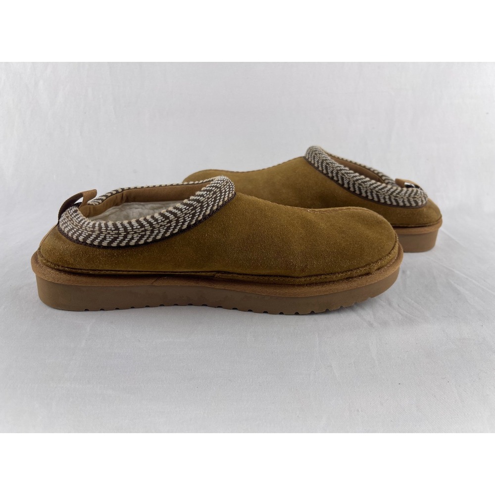 Koolaburra by UGG Burree Women 9 Chestnut Suede Faux Fur Slipper Mules Brown - Picture 7 of 9